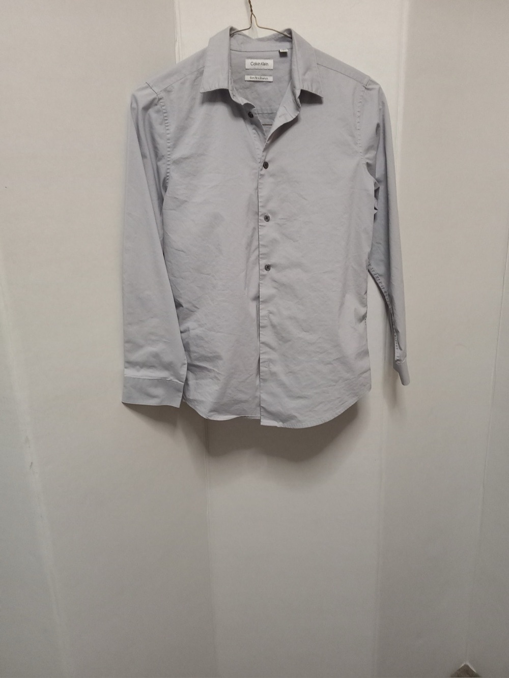 Calvin Klein Boys Size 18 Regular Slim Fit A5 Gray A5